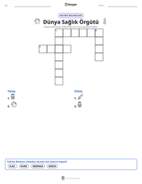 Dünya Sağlık Örgütü yazdırılabilir çalışma sayfası önizlemesi