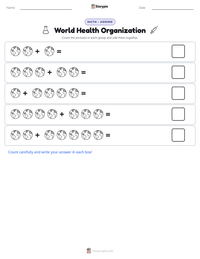 World Health Organization printable worksheet preview
