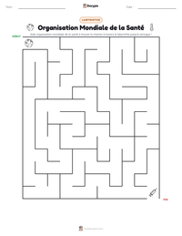 Aperçu de la feuille de travail imprimable Organisation Mondiale de la Santé