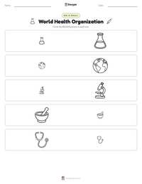 World Health Organization printable worksheet preview