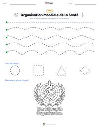 Aperçu de la feuille de travail imprimable Organisation Mondiale de la Santé