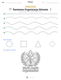 Podgląd drukowalnego arkusza ćwiczeń Światowa Organizacja Zdrowia
