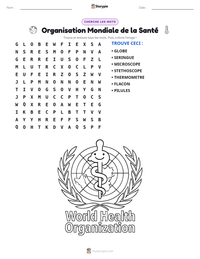 Aperçu de la feuille de travail imprimable Organisation Mondiale de la Santé