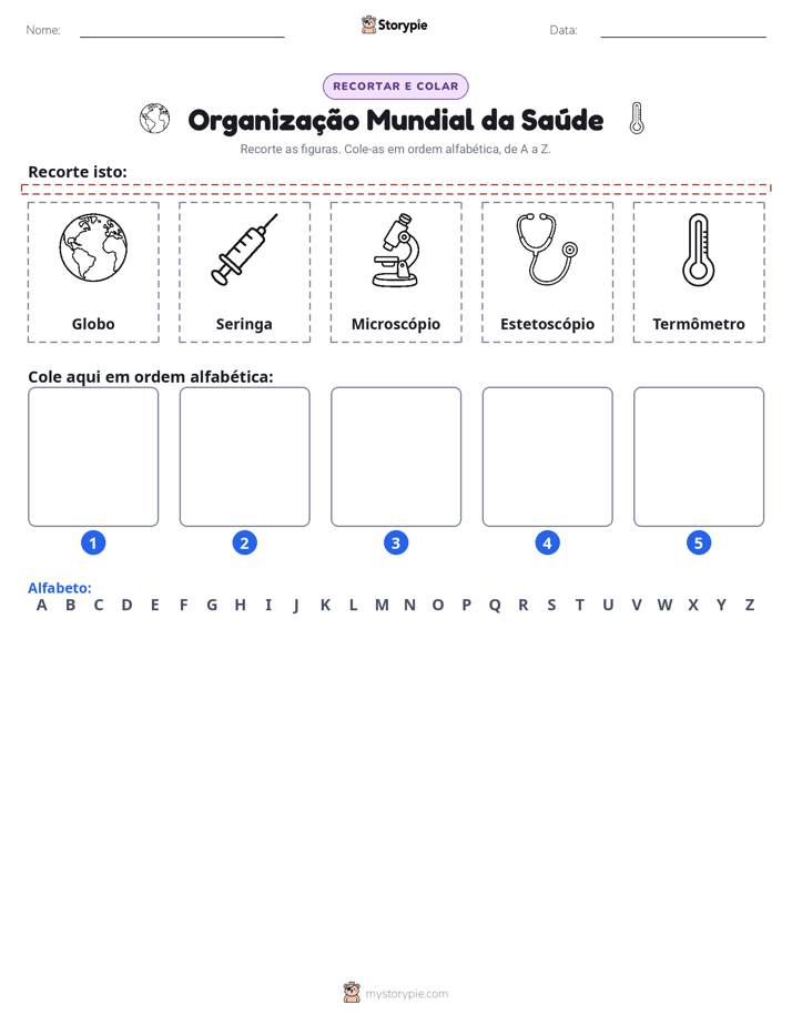 Recortar & Colar Alfabeto