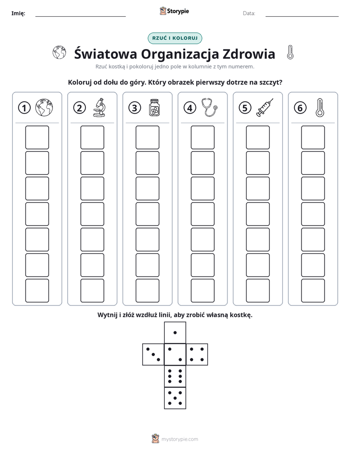 Rzuć i koloruj