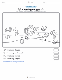 Covering Coughs printable worksheet preview