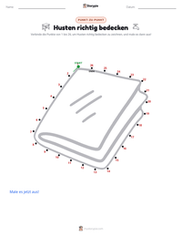 Husten abdecken druckbare Arbeitsblatt Vorschau