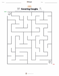 Covering Coughs printable worksheet preview