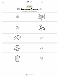 Covering Coughs printable worksheet preview
