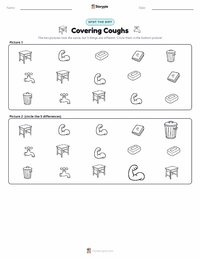 Covering Coughs printable worksheet preview