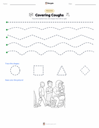Covering Coughs printable worksheet preview