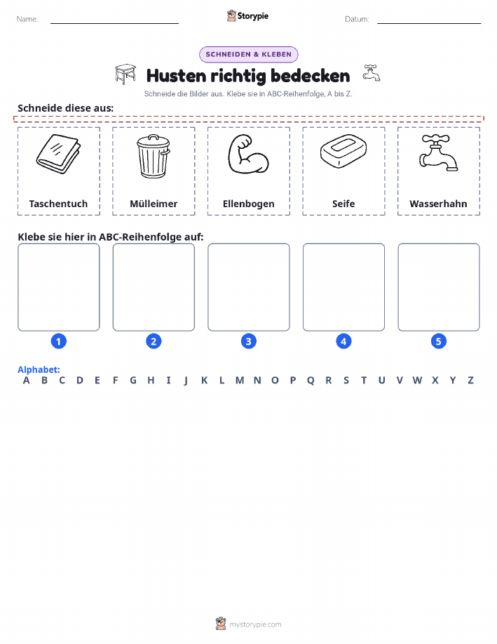 Schneiden & Einfügen Alphabet
