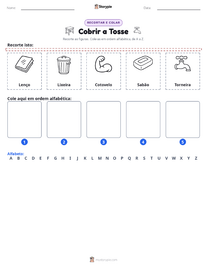 Recortar & Colar Alfabeto