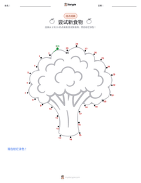尝试新食物 可打印工作表预览