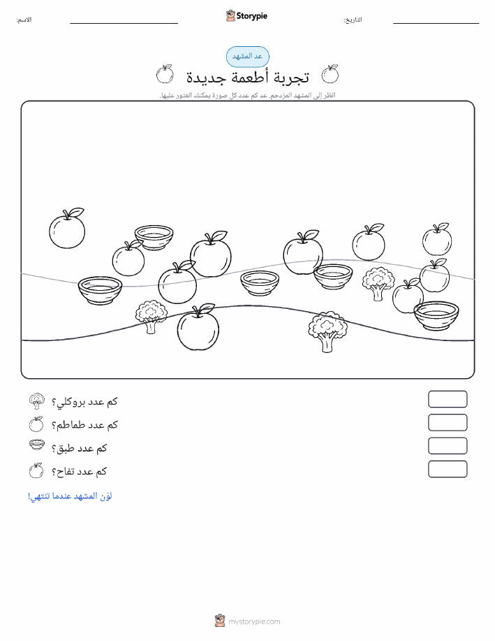 مشهد العد