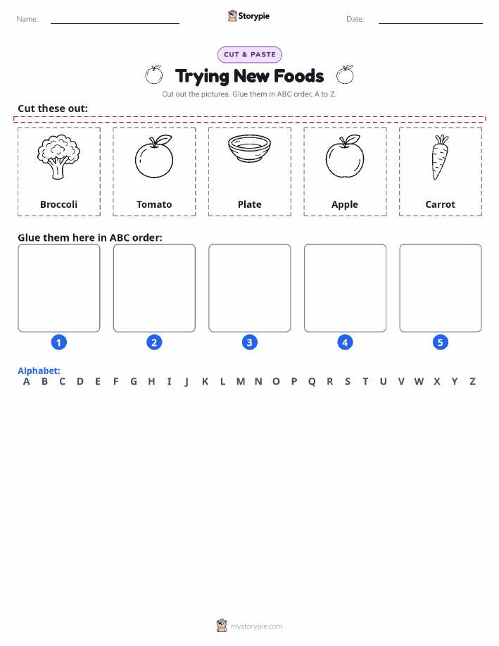 Cut & Paste Alphabet