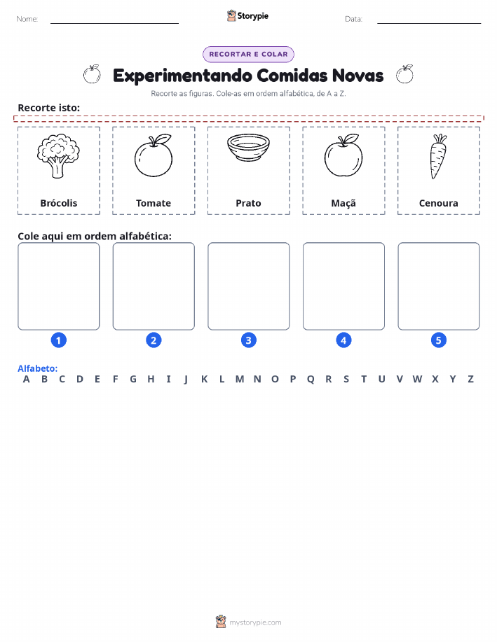 Recortar & Colar Alfabeto