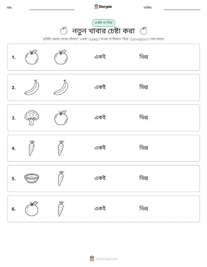 একই বা ভিন্ন
