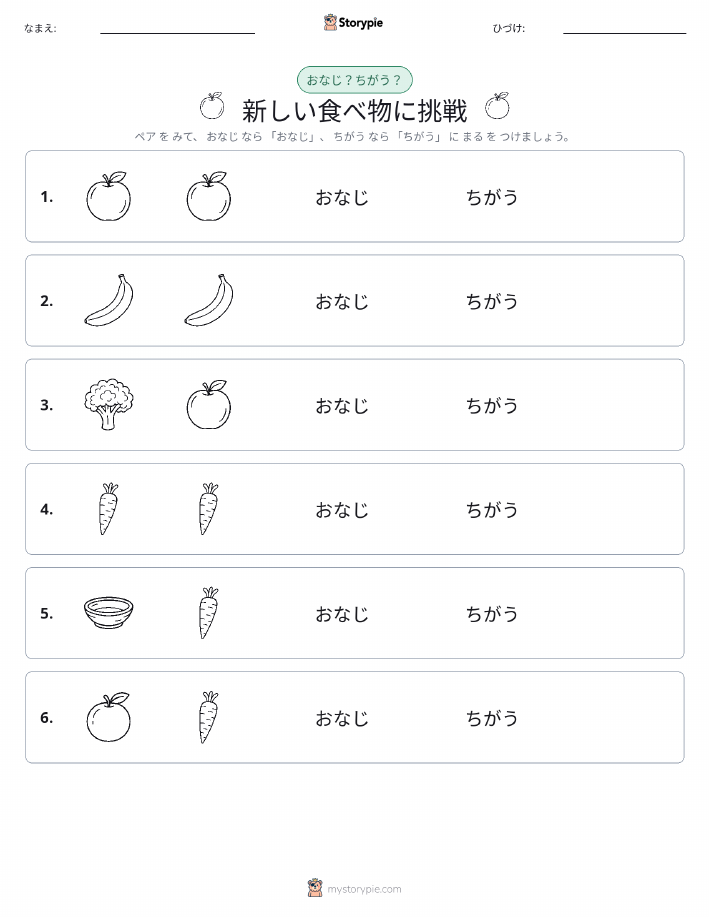 同じか違うか