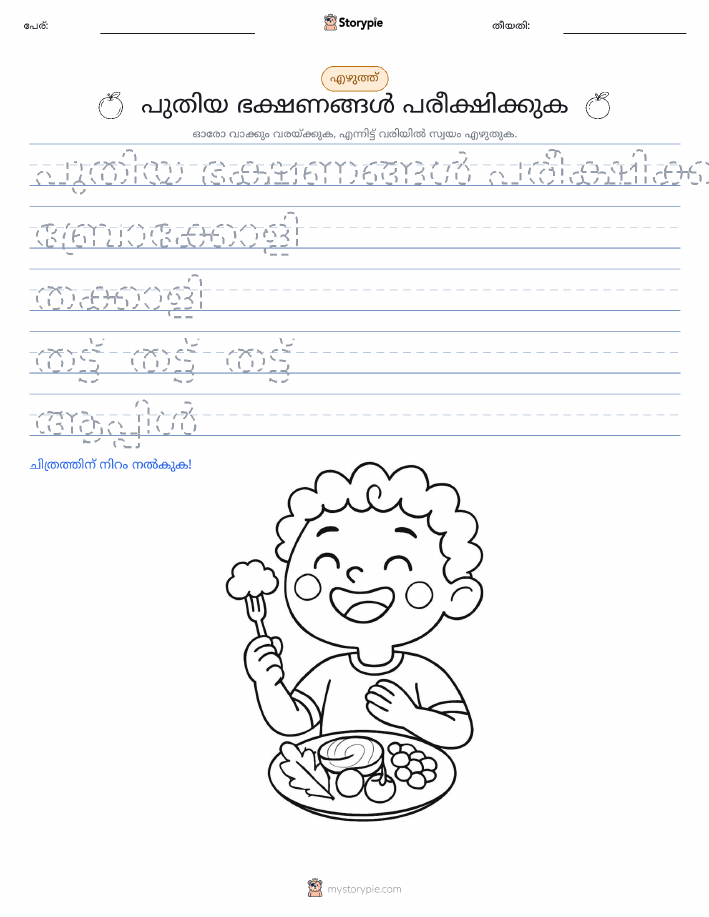 എഴുത്ത് പരിശീലനം