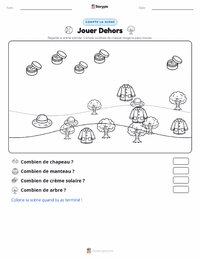 Aperçu de la feuille de travail imprimable Jouer Dehors