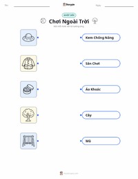 Tài liệu in sẵn Chơi Ngoài Trời cho trẻ em