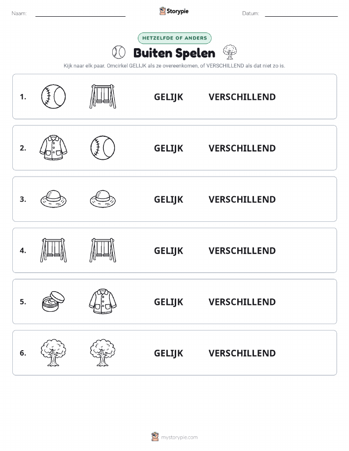 Zelfde of Verschillend