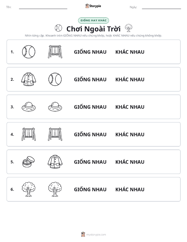 Giống Hay Khác