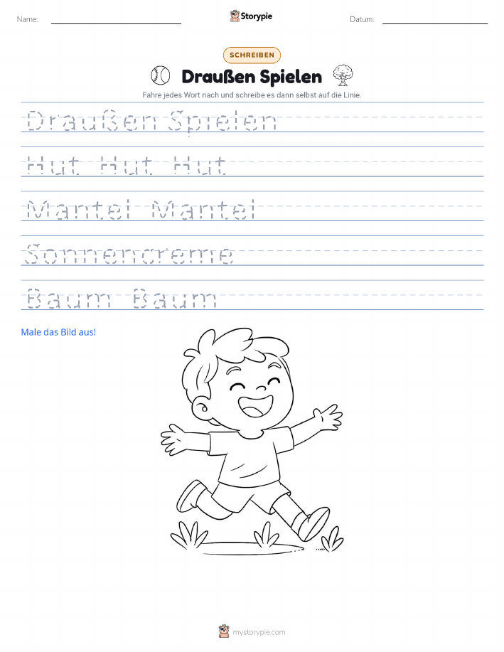 Schreibübung