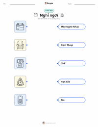 Tài liệu in sẵn Nghỉ ngơi cho trẻ em