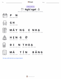 Xem trước tài liệu in sẵn Nghỉ ngơi
