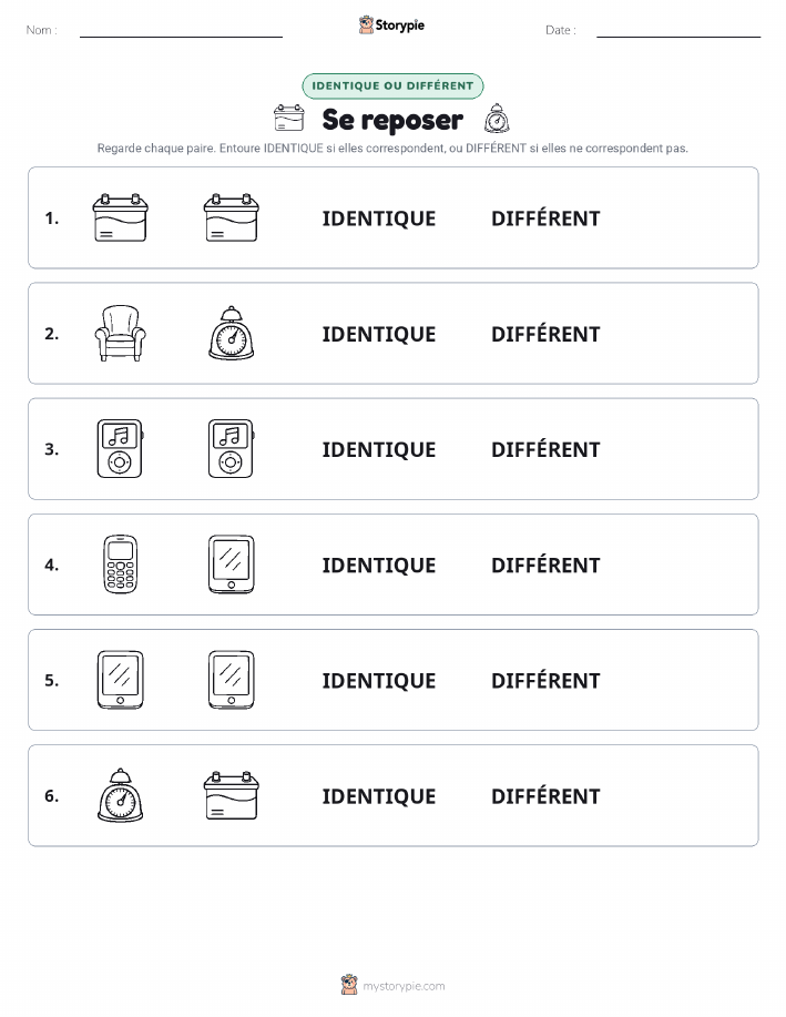 Identique ou Différent