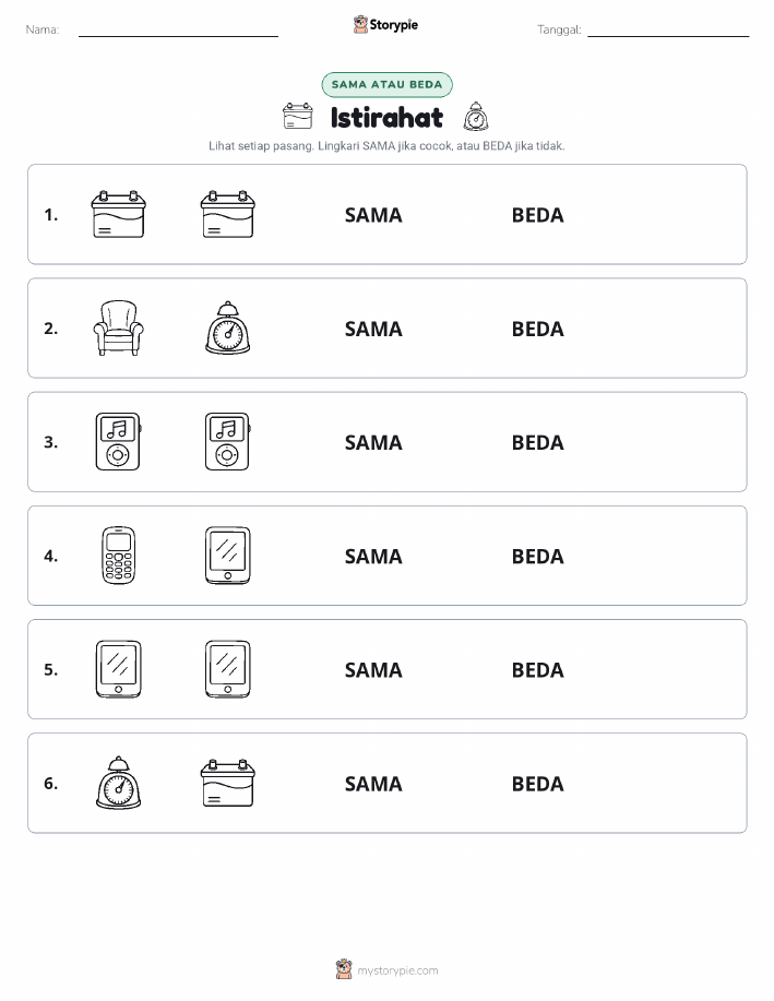 Sama atau Berbeda