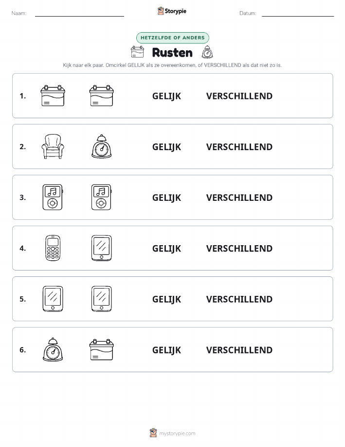 Zelfde of Verschillend