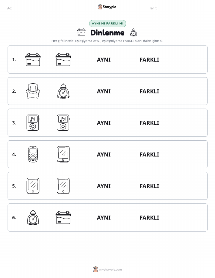 Aynı mı Farklı mı