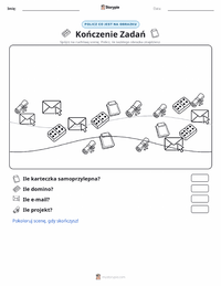 Podgląd drukowalnego arkusza ćwiczeń Kończenie zadań