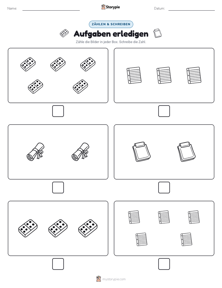 Zählen & Schreiben