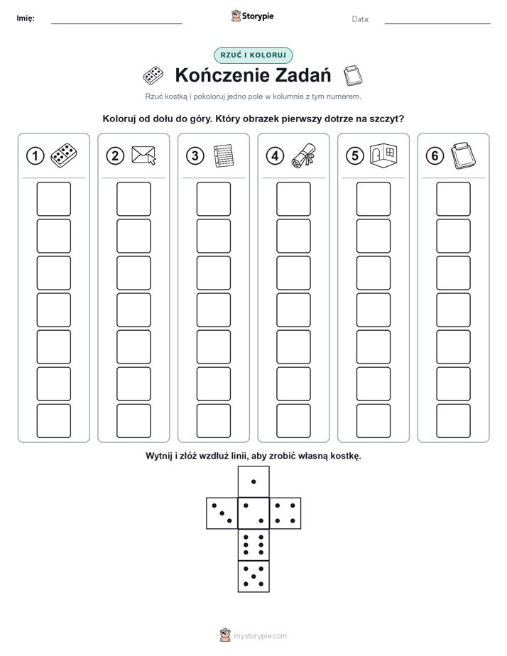 Rzuć i koloruj