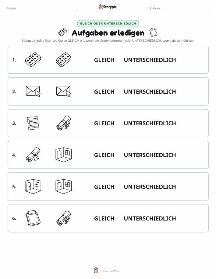 Gleich oder Anders