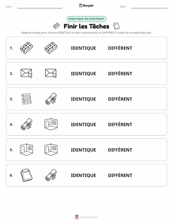 Identique ou Différent