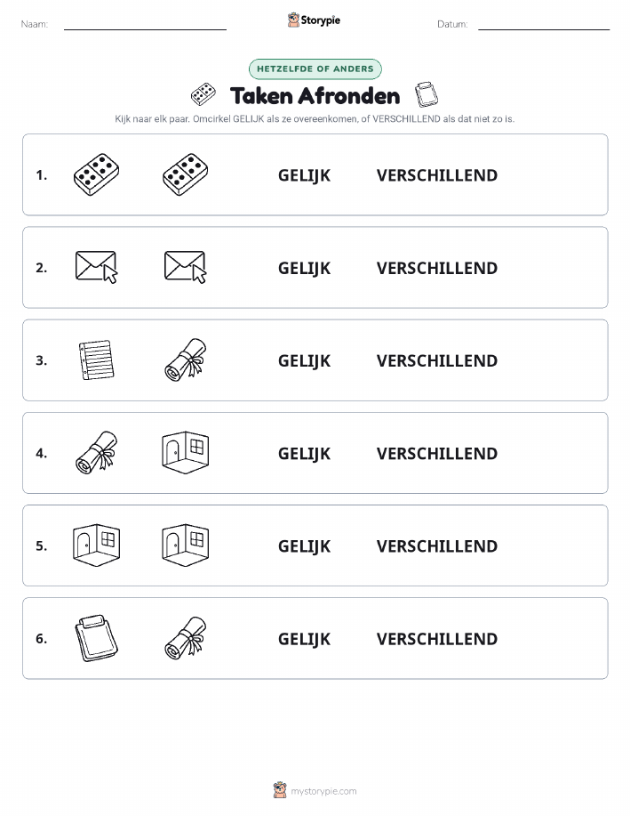 Zelfde of Verschillend