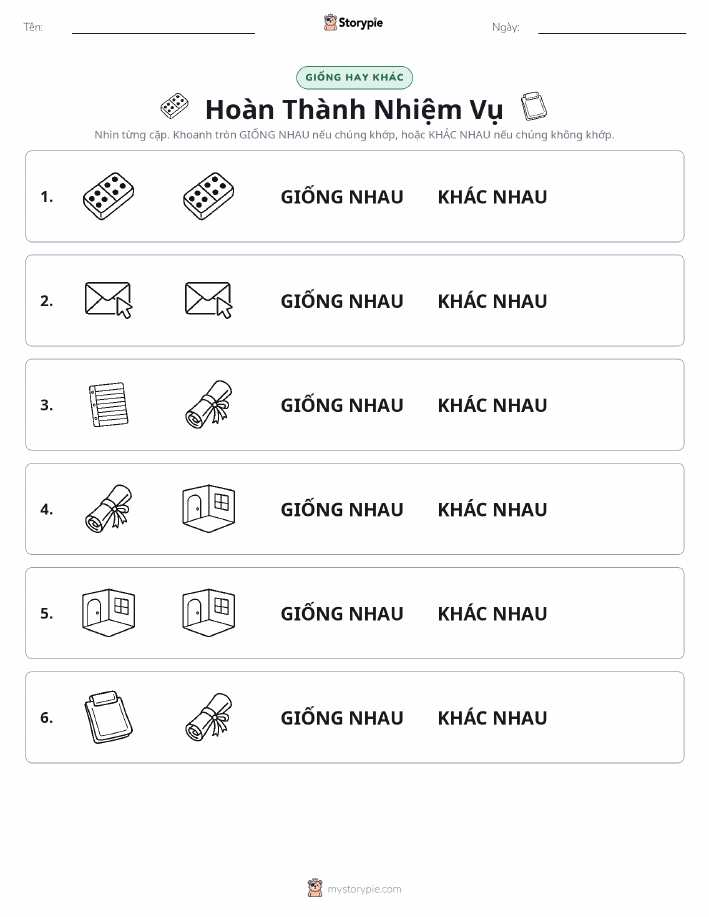 Giống Hay Khác