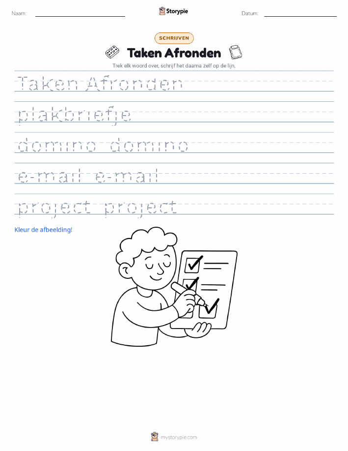 Schrijf Oefening