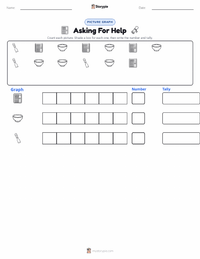 Asking For Help printable worksheet preview