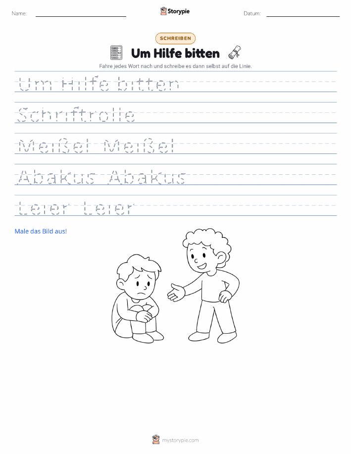 Schreibübung