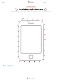 Schlafroutine druckbare Arbeitsblatt Vorschau