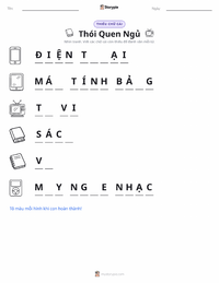 Xem trước tài liệu in sẵn Thói Quen Ngủ