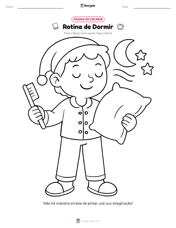 Página para colorir
