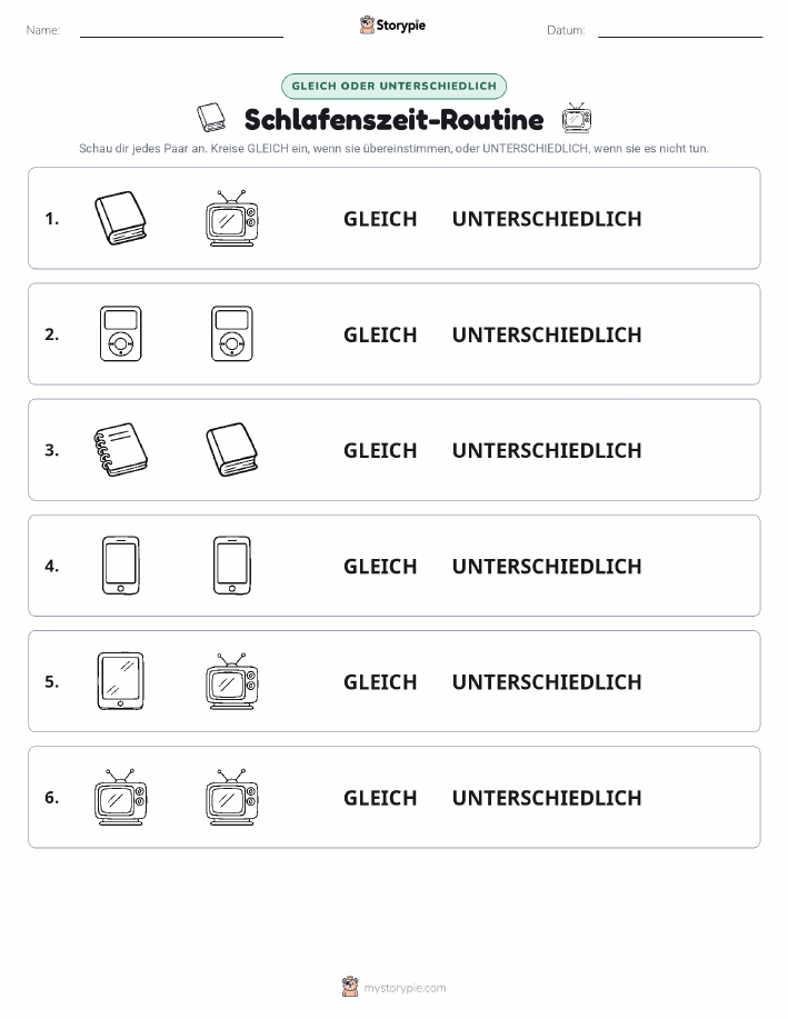 Gleich oder Anders