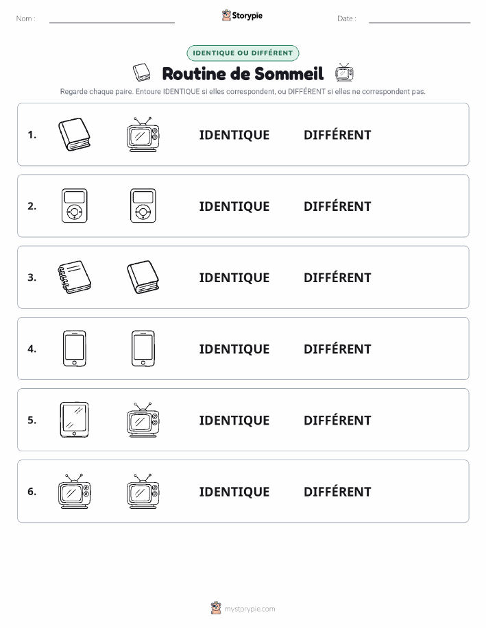 Identique ou Différent